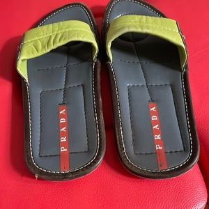 prada slipper shoes sport leather